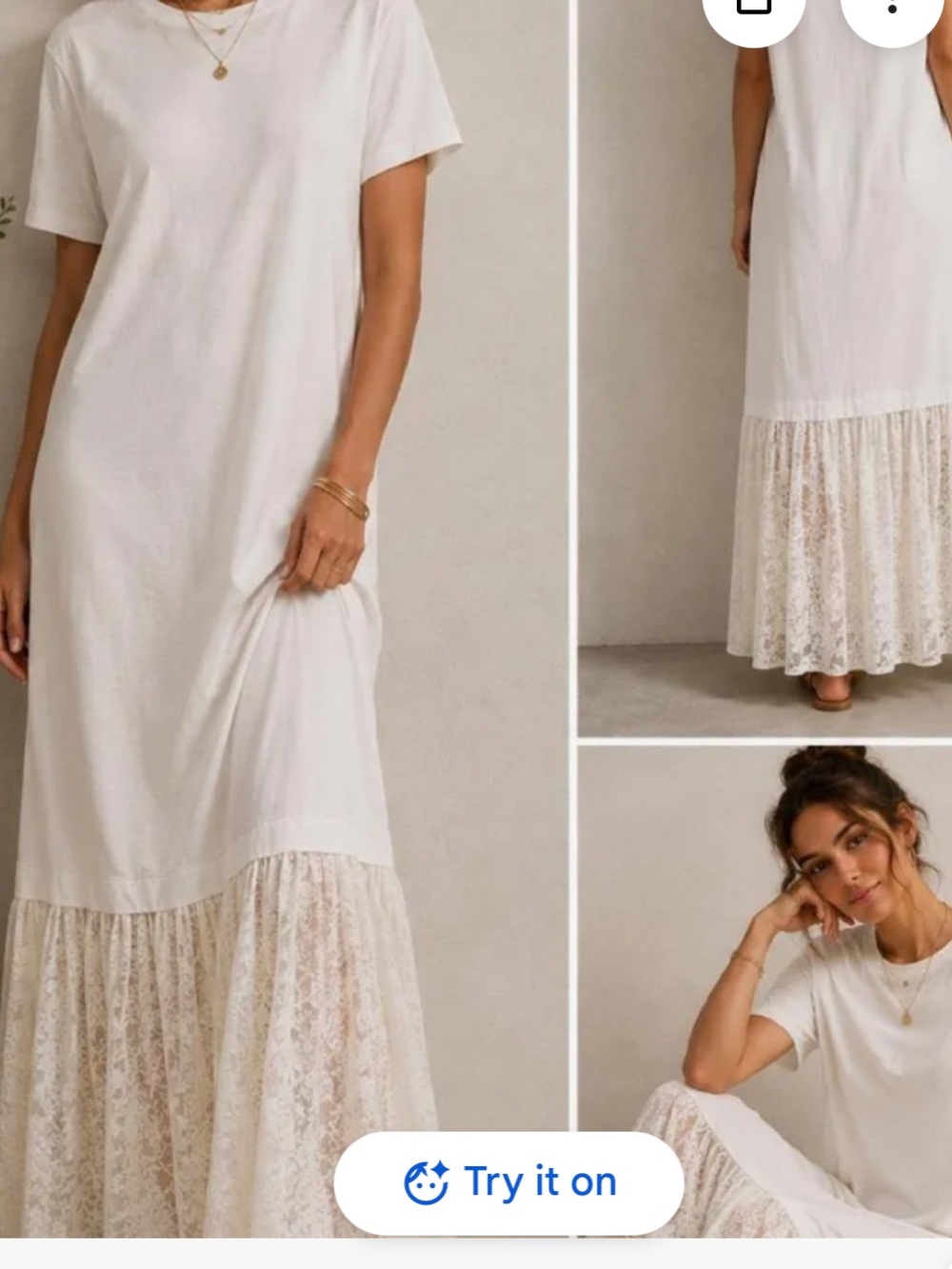 Anthropologie Twofer Lace T-Shirt
Dress